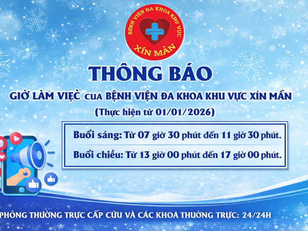 Thông báo giờ làm việc