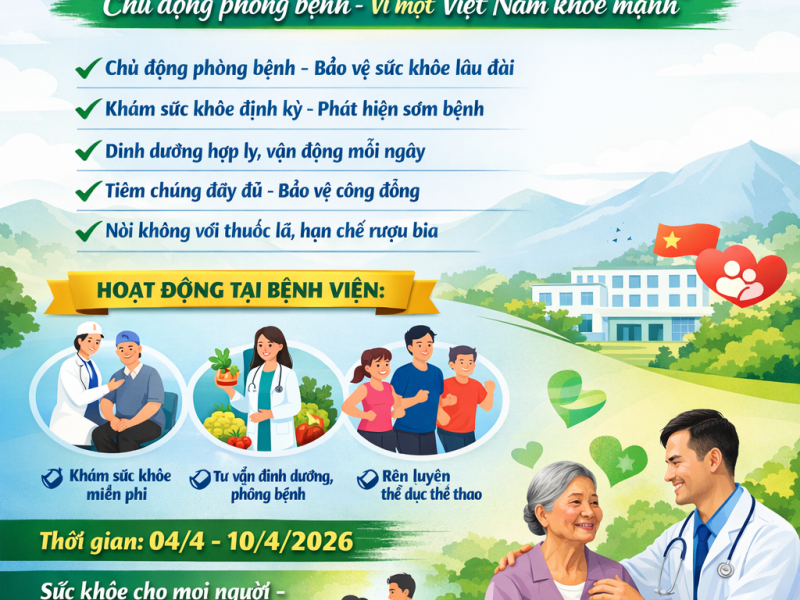 HƯỞNG ỨNG NGÀY SỨC KHỎE TOÀN DÂN 07/4/2026